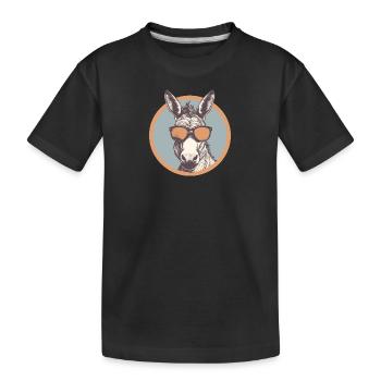 Donkey, Sunglasses, Mule, Mule, Steppe - Kids' Premium Organic T-Shirt - black - Front