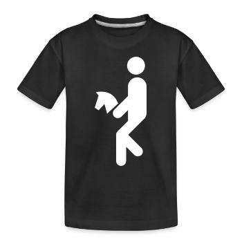 Cheval de loisir, Hobby Horsing, Cavalier, Cheval de loisir - T-shirt bio Premium Enfant - noir - Devant