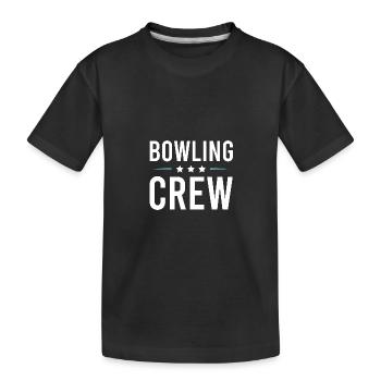 Équipe de bowling - T-shirt bio Premium Enfant - noir - Devant