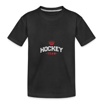 Hockey Team - Kids' Premium Organic T-Shirt - black - Front