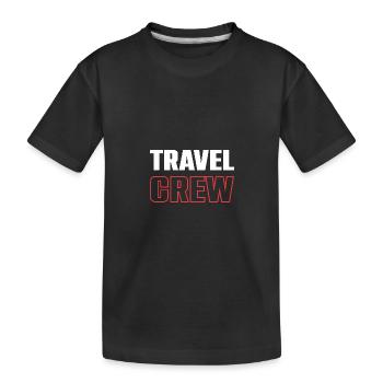 Travel Crew - Kinder Premium Bio T-Shirt - Schwarz - Vorne