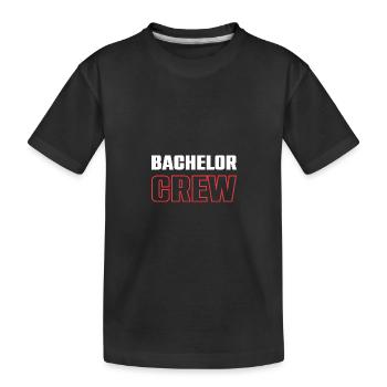 Bachelor Crew - Kinder Premium Bio T-Shirt - Schwarz - Vorne