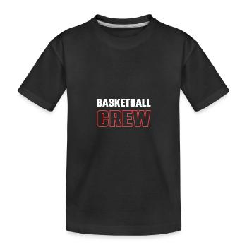 Équipe de basket-ball - T-shirt bio Premium Enfant - noir - Devant