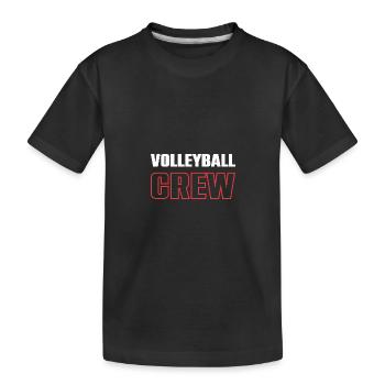 Équipe de volley-ball - T-shirt bio Premium Enfant - noir - Devant