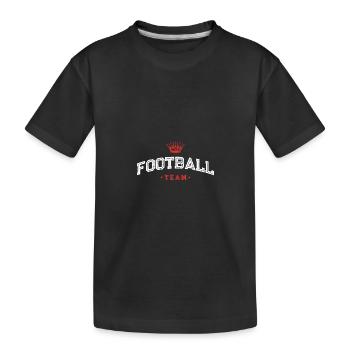 Football Team - Kids' Premium Organic T-Shirt - black - Front