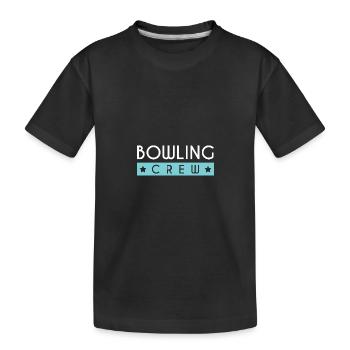 Équipe de bowling - T-shirt bio Premium Enfant - noir - Devant