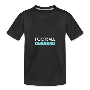 Équipe de football - T-shirt bio Premium Enfant - noir - Devant