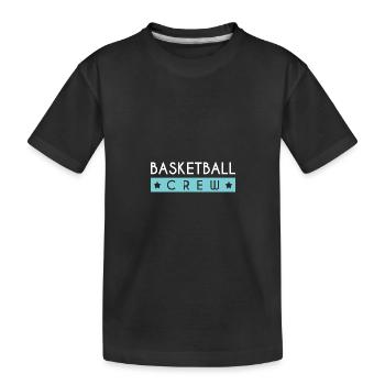 Équipe de basket-ball - T-shirt bio Premium Enfant - noir - Devant