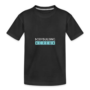 Équipe de musculation - T-shirt bio Premium Enfant - noir - Devant