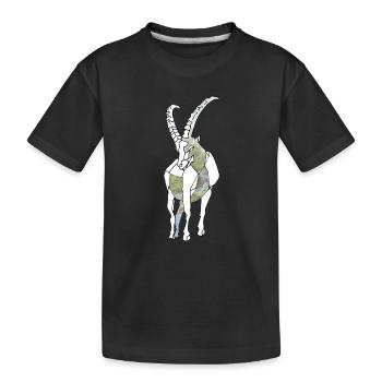 Polygon Capricorn - Kids' Premium Organic T-Shirt - black - Front