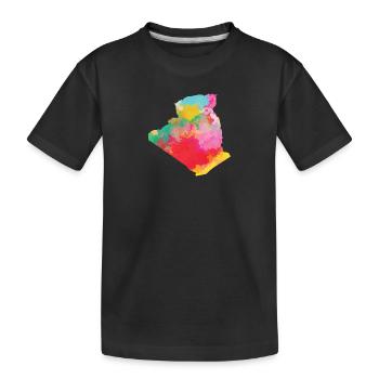 Algerien - Kinder Premium Bio T-Shirt - Schwarz - Vorne