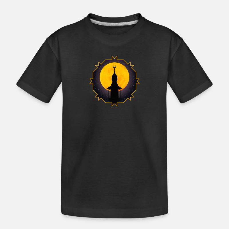 Religiöse Nacht - Kinder Premium Bio T-Shirt - Schwarz