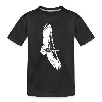 Vautour en vol - T-shirt bio Premium Enfant - noir - Devant