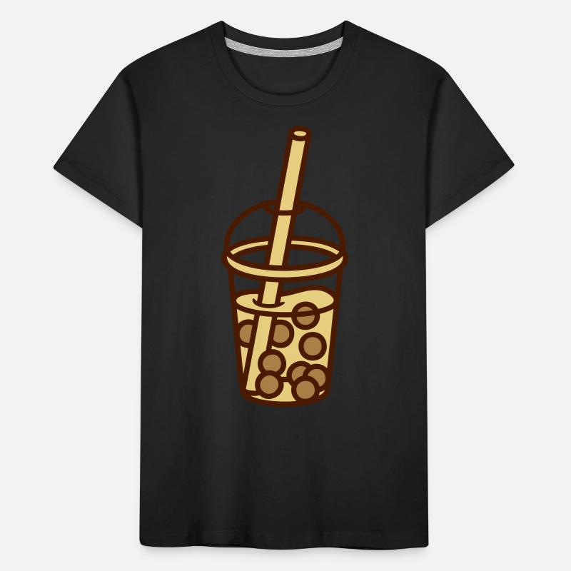 Bubble Tea Comic Design Kinder Premium Bio T-Shirt