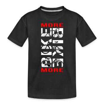 Vélo Vélo Route Vélo Chaîne de vélo « vélo plus » - T-shirt bio Premium Enfant - noir - Devant