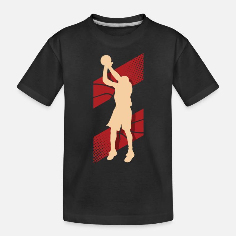 Joueurs de basket-ball - T-shirt bio Premium Enfant - noir