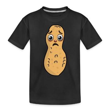 Peanut Peanuts Nut Child Kids Nuts - Kids' Premium Organic T-Shirt - black - Front