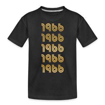 Year 1966 - Kids' Premium Organic T-Shirt - black - Front