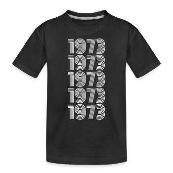 Born in 1973 - Kids' Premium Organic T-Shirt - black - Front