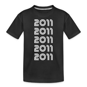 Year 2011 - Kids' Premium Organic T-Shirt - black - Front