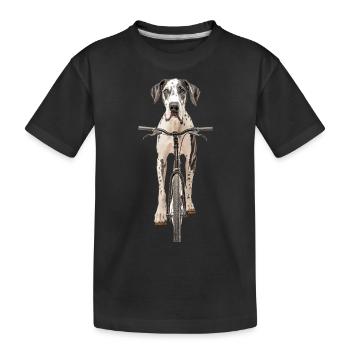Deutsche Dogge - Kinder Premium Bio T-Shirt - Schwarz - Vorne