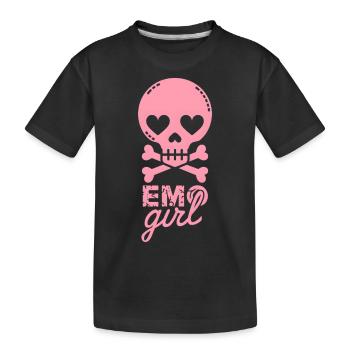 Emo Girl! - Kinder Premium Bio T-Shirt - Schwarz - Vorne
