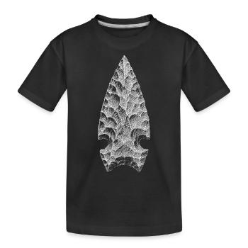 Pfeilspitze - Kinder Premium Bio T-Shirt - Schwarz - Vorne