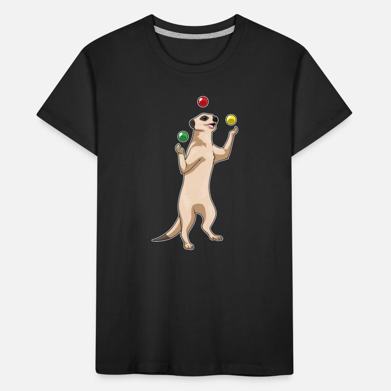 Jongleur de suricate jonglant T-shirt bio Premium Enfant