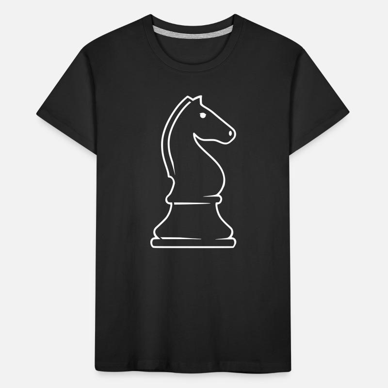 Pièce d’échecs cavalier - deux cavaliers, un jeu T-shirt bio Premium Enfant