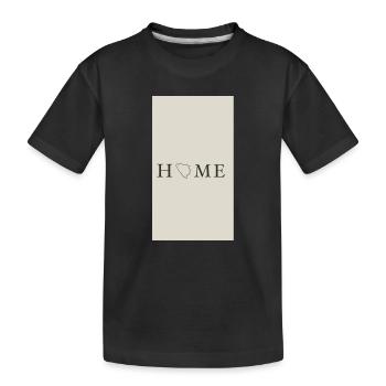 Heimatliebe Illustration auf Textil - Kinder Premium Bio T-Shirt - Schwarz - Vorne