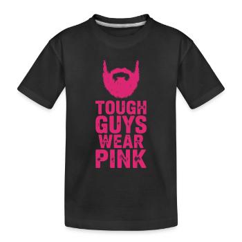 Les durs à cuire portent du rose - T-shirt bio Premium Enfant - noir - Devant