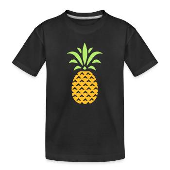 ANANAS STYLISÉ - T-shirt bio Premium Enfant - noir - Devant