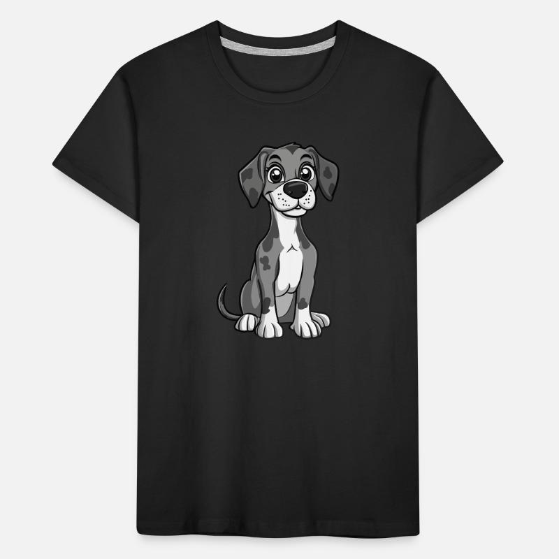 Great Dane Hund Niedlich Kinder Premium Bio T-Shirt