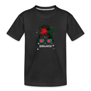 Bangladesh - Kids' Premium Organic T-Shirt - black - Front