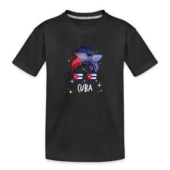 Cuba - Kids' Premium Organic T-Shirt - black - Front