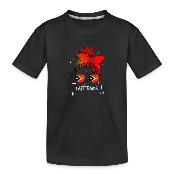 East Timor - Kids' Premium Organic T-Shirt - black - Front