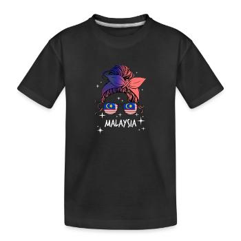 Malaisie - T-shirt bio Premium Enfant - noir - Devant