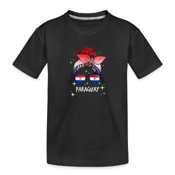 Paraguay - Kinder Premium Bio T-Shirt - Schwarz - Vorne