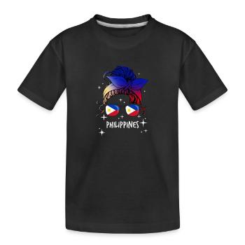Philippines - T-shirt bio Premium Enfant - noir - Devant