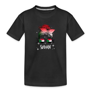 Sudan - Kids' Premium Organic T-Shirt - black - Front