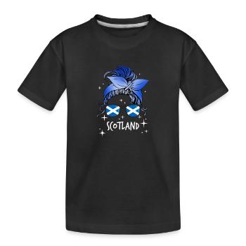 Scotland - Kids' Premium Organic T-Shirt - black - Front