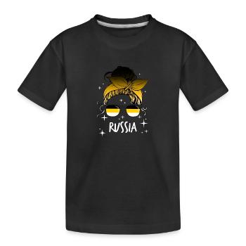 Russisches Kaiserreich - Kinder Premium Bio T-Shirt - Schwarz - Vorne