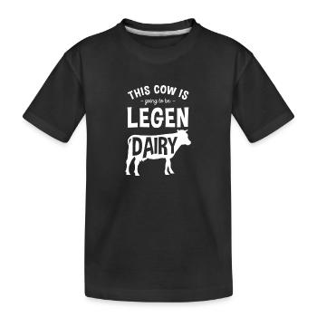 Vache Fermière Moo Animal Love - T-shirt bio Premium Enfant - noir - Devant