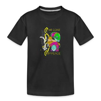 Futuriste néon futuriste - T-shirt bio Premium Enfant - noir - Devant