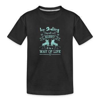 Patinoire Sports extrêmes - T-shirt bio Premium Enfant - noir - Devant
