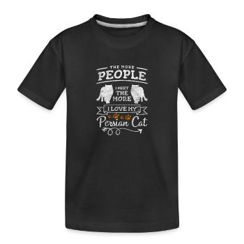 Persian Cute Baby - Kids' Premium Organic T-Shirt - black - Front