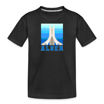 Algier - Kinder Premium Bio T-Shirt - Schwarz - Vorne