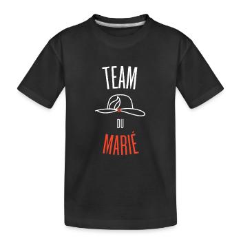 Team du Marié - T-shirt bio Premium Enfant - noir - Devant