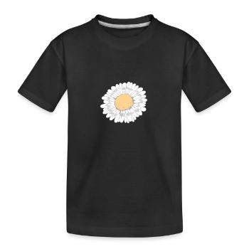 Fleur blanche - T-shirt bio Premium Enfant - noir - Devant