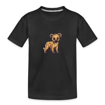 Super mignon Hyènes Bébé - T-shirt bio Premium Enfant - noir - Devant